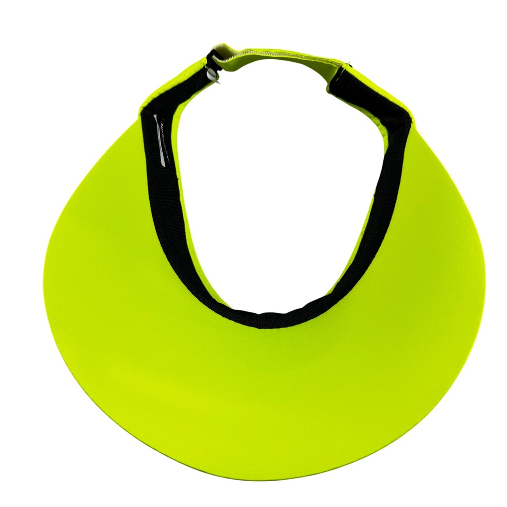 Nike Golf Visor Womens OS Neon Yellow Good Mesh Adjustable Swoosh Logo - Picture 5 of 7